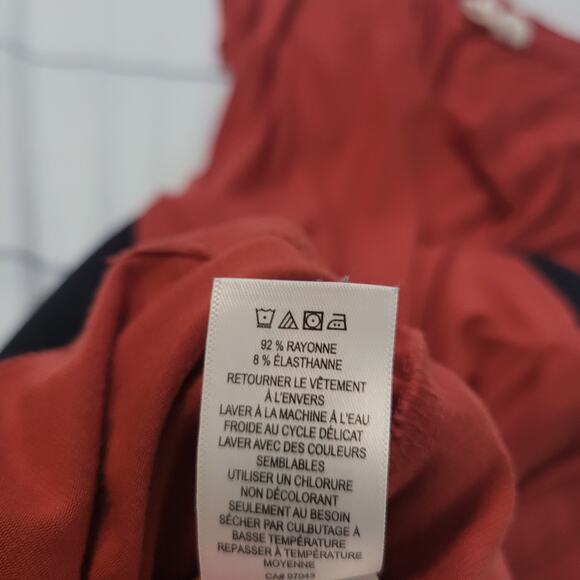 C&C California Size S T-Shirt Mini Dress Light Burgundy V-Neck Casual Summer - Picture 10 of 10